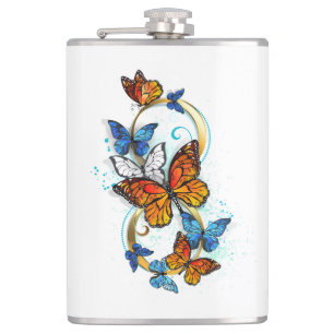 Petaca Infinidad de Mariposas Monarca
