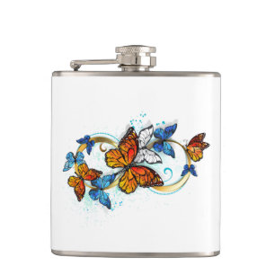 Petaca Infinidad de Mariposas Monarca