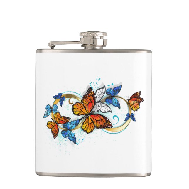 Petaca Infinity of Monarch Butterflies (Anverso)