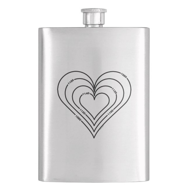 Petaca Ingeniería Civil Heart Mug (Anverso)