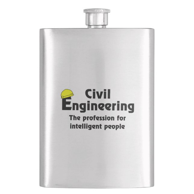 Petaca ingeniero civil inteligente (Anverso)