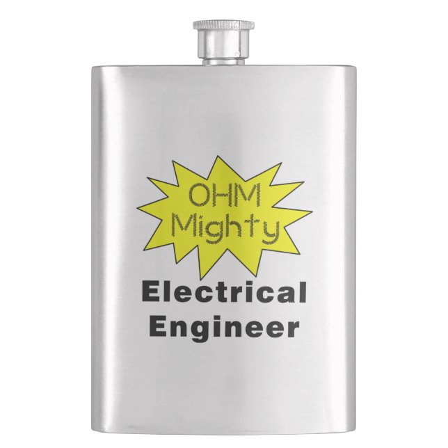 Petaca Ingeniero Eléctrico De Ohm (Anverso)