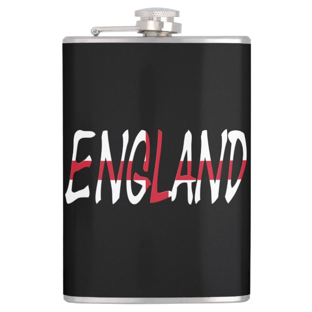 Petaca Inglaterra sobre la bandera inglesa (Anverso)