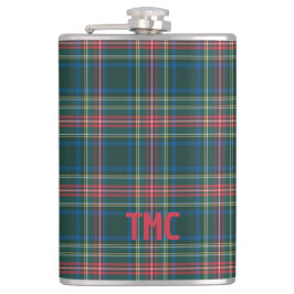 Petaca Iniciales clásicas del patrón de Navidades de traz