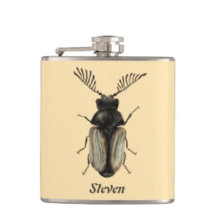 Petaca Insect Lover Art: Escarabajo de Guay