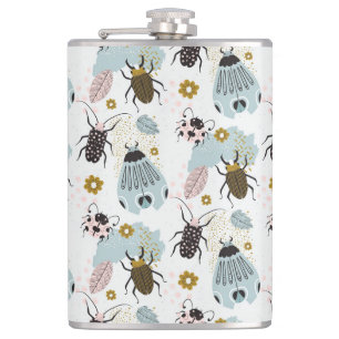 Petaca Insectos y flores