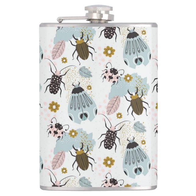 Petaca Insectos y flores (Anverso)