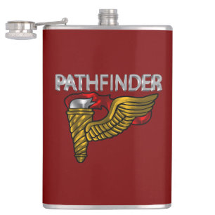 Petaca Insígnia de Pathfinder- “Pathfinder” Rojo