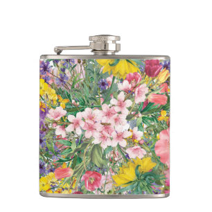 Petaca Inspiración de la naturaleza del diseño floral de