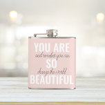 Petaca Inspiración, Eres Tan Hermosa Cita Positiva<br><div class="desc">Inspiración,  Eres Tan Hermosa Cita Positiva</div>