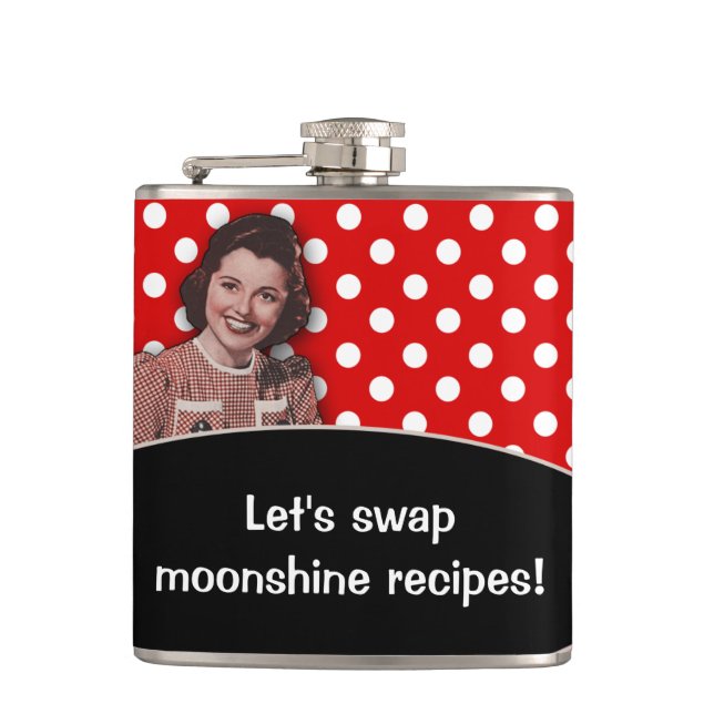 Petaca Intercambiemos Recetas de Moonshine (Anverso)