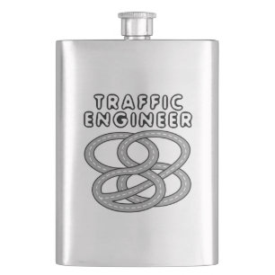 Petaca Intercambio de autopista de ingeniero de tráfico