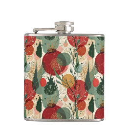 Petaca Invierno / Navidades Resumen de arte en mosaico