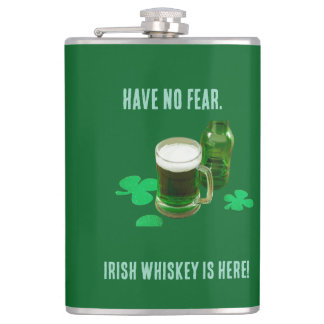 Petaca Irish Whiskey Is Here Vinyl Wrapped Flask