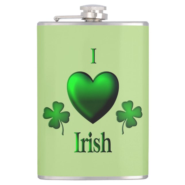 Petaca Irlandés del corazón del verde I (Anverso)