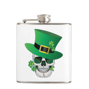 Petaca Irlandés Leprechaun Skull