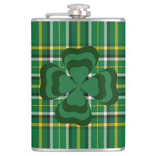 Petaca Irlandés National Tartán, Shamrock, Add a name
