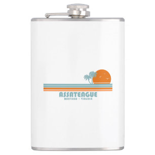 Petaca Isla de Assateague Maryland Virginia Sun Palm Tree