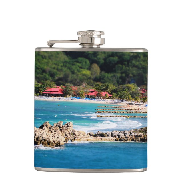 Petaca Isla Tranquila Paraíso Labadee Haití (Anverso)