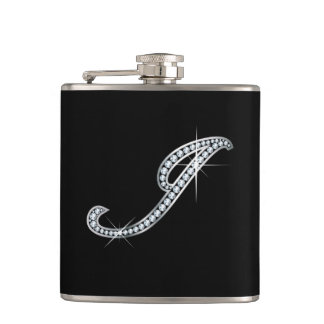 Petaca J Script "Diamond Bling" Flask