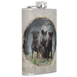 Petaca Jagdterrier, valiente poster de tapicería cardíaca