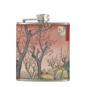Petaca Jardín de ciruelas y flores de árbol japonés