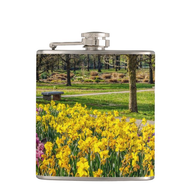 Petaca Jardín de flores de la temporada de primavera (Anverso)