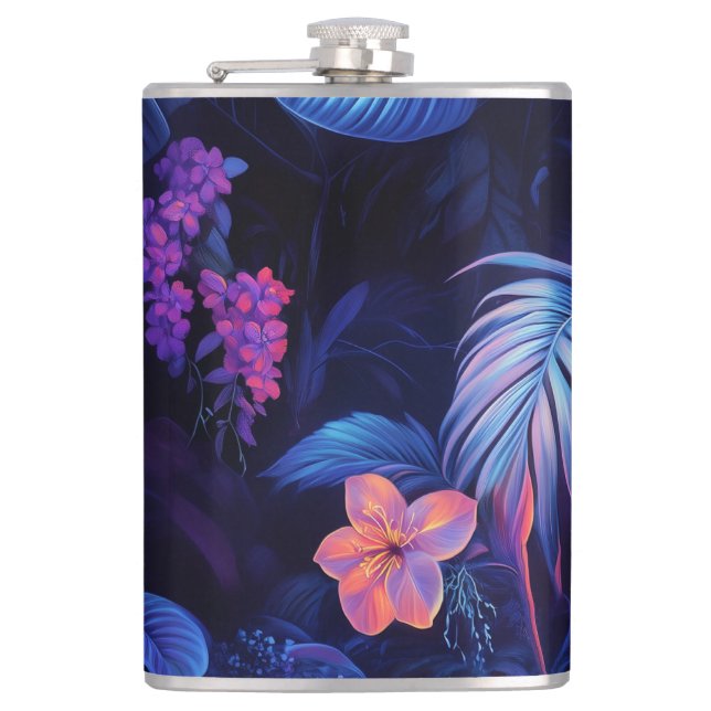 Petaca Jardín nocturno tropical (Anverso)