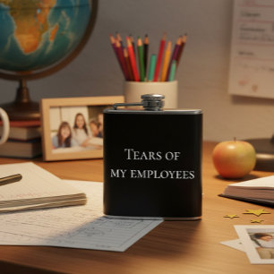 Petaca Jefe de RRHH Lágrimas de Mis Empleados Divertido
