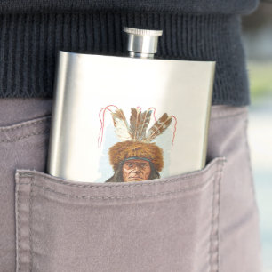 Petaca Jefe de Siux del Blackfoot: Maquinilla de afeitar