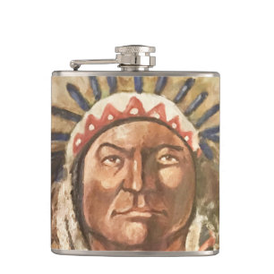 Petaca Jefe indio de Sitting Bull