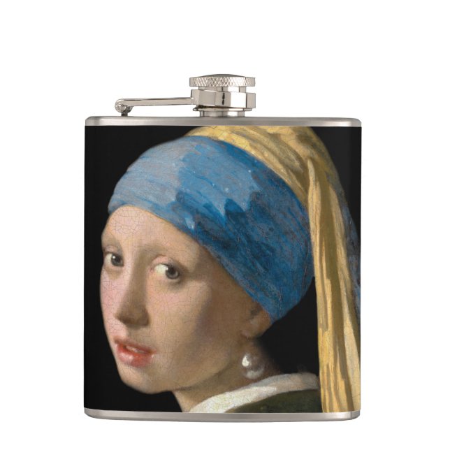 Petaca Johannes Vermeer, Chica de Pearl Earring (Anverso)