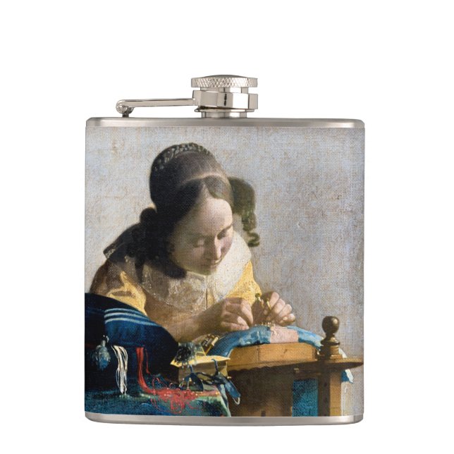 Petaca Johannes Vermeer - El Lacemaker (Anverso)