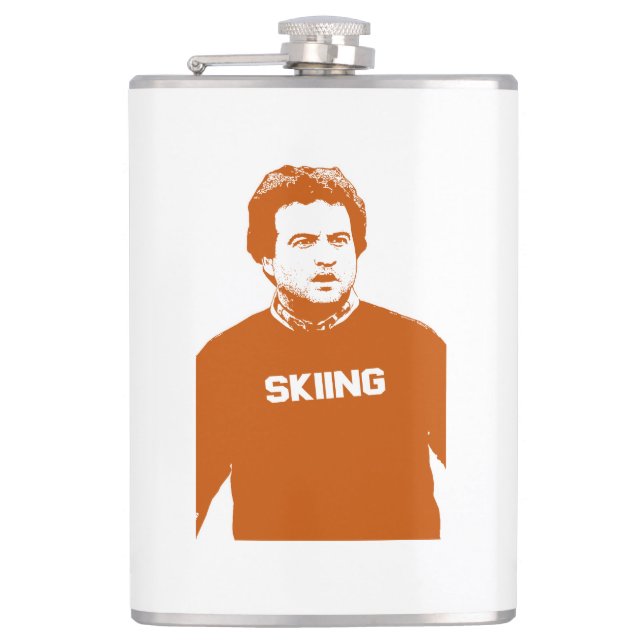 Petaca John Belushi Skiing (Anverso)