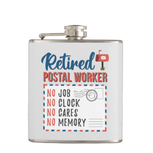 Petaca Jubilación de trabajador postal cartero