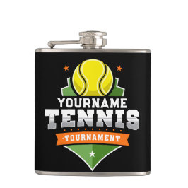Petaca Jugador de tenis personalizado NOMBRE Torneo Varsi