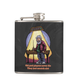 Petaca Jugadores de billar antiguos