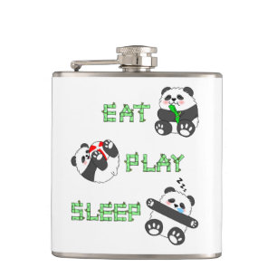 Petaca Jugar Sleep Cute Baby Panda Vida Cómoda