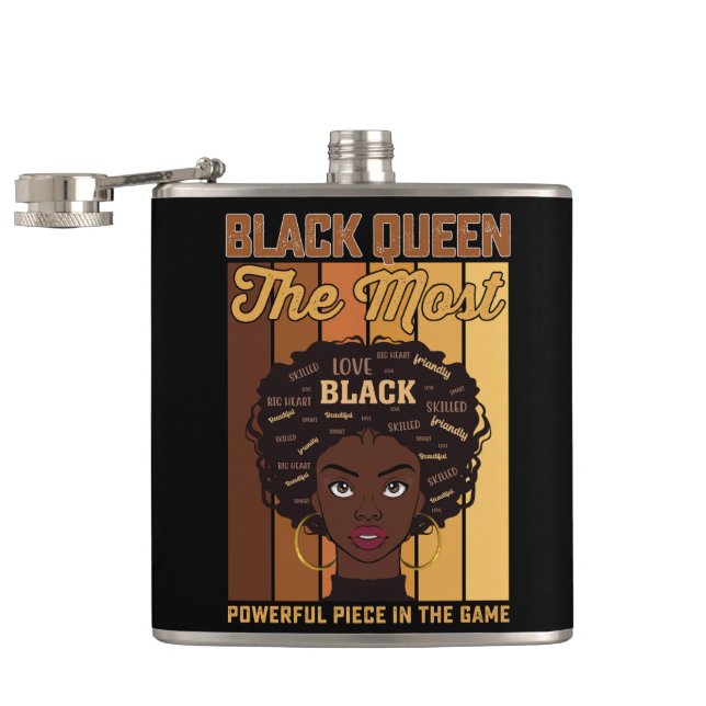 Petaca Juneteenth Melanina Chica Negra La Más Poderosa (Abierto)