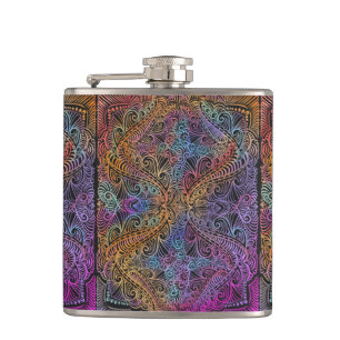 Petaca Kaleidoscope arcoiris Mandala