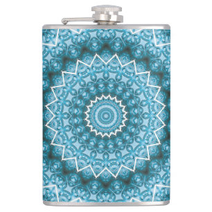 Petaca Kaleidoscopio azul claro / Mandala