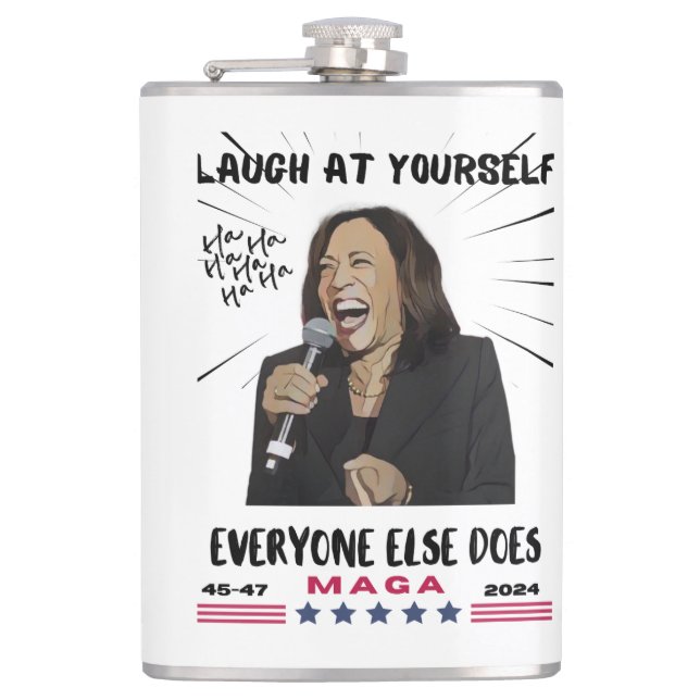 Petaca Kamala Harris Vinyl Wrapped Flask (Anverso)