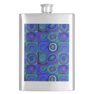 Petaca Kandinsky Farbstudie Blue Quadrate Square Circle