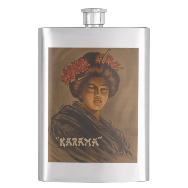 Petaca Karama: Geisha Actriz de Romance Japonés (Anverso)