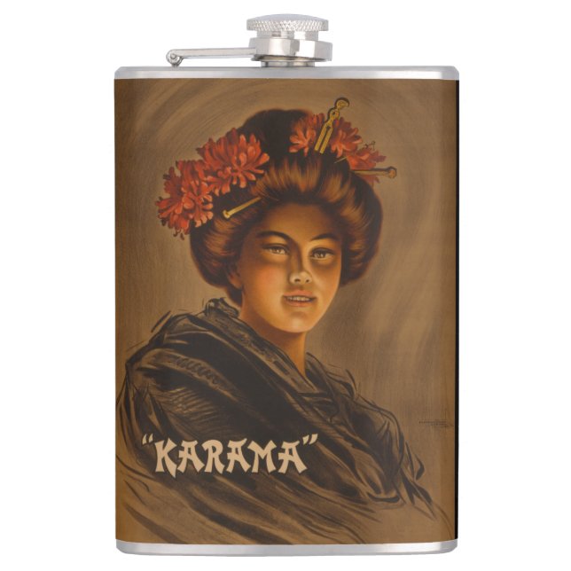 Petaca Karama: Geisha Actriz de Romance Japonés (Anverso)