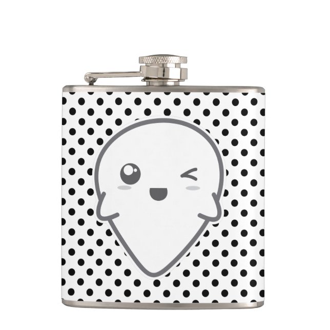 Petaca Kawaii Winking Ghost Flask (Anverso)