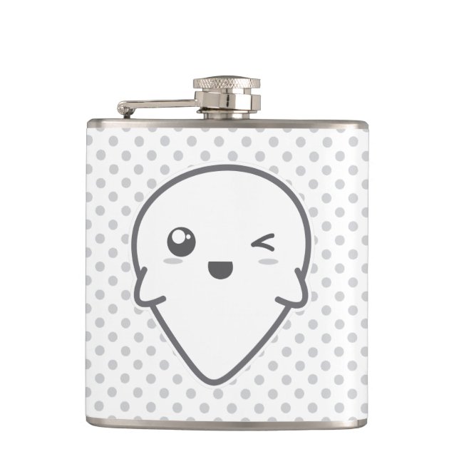 Petaca Kawaii Winking Ghost Flask (Anverso)