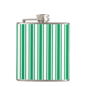 Petaca Kelly rayas de caramelo verde y blanco