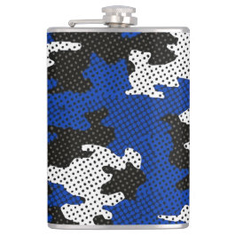 Petaca Kentucky Blue White Classic Camo Pattern