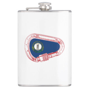 Petaca Kentucky Flag Climbing Carabiner